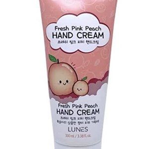 Lunes Fresh Pink Peach Hand Cream Keeps Your Hands Soft !! 100ml / 3.38 fl. oz.